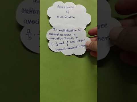 Associativity of Multiplication of Rational Numbers