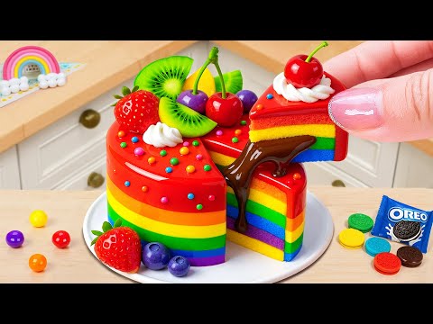 New Tropical Fruit Rainbow Pudding 🍉 My Favorite Cake Decorating Compilation 🧁 Cake In Wonderland