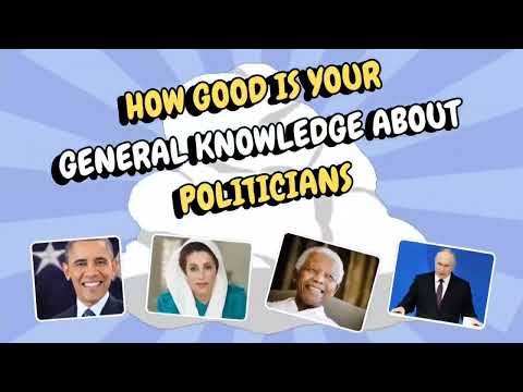 30 General Knowledge Questions About Politicians | MCQ Quiz With Answers#quiz #politician#knowledge 