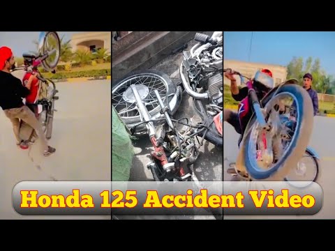 Honda CG 125 Live Accident Funny Video Accident