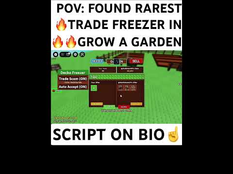INSANE! Grow a Garden Trade Freezer v6 Patch 🔥 (Must Watch) #growagarden #fyp #trending #roblox