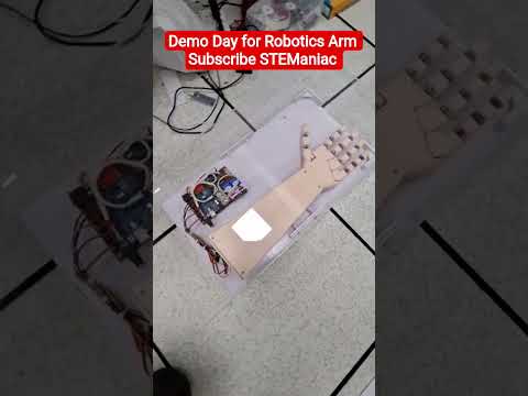 Robotics Arm Demo Day | Robotics Training #stem #bhubaneswar #education #freeeducation #math #design