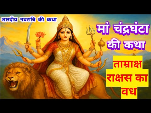 माँ चंद्रघंटा की वीरगाथा | असुरों का संहार और दिव्य विजय कथा | Navratri Day 3 | Dharmik kahaniya