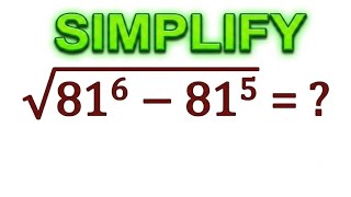 Nice algebra square root simplification problem 