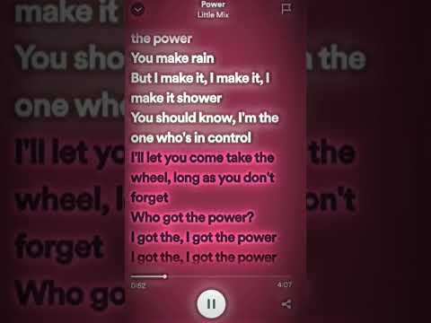 Power - Little Mix #lyrics #spotify #music #power #tiktoksong #littlemix #subscribe :) ♡♡