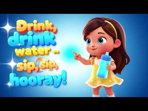 Drink Water Song for Kids | Fun Morning Routine Song with Cute 3D Animation