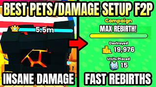 Best Pets/Damage Setup For Easy Rebirths in Pet Simulator 99 (Roblox)
