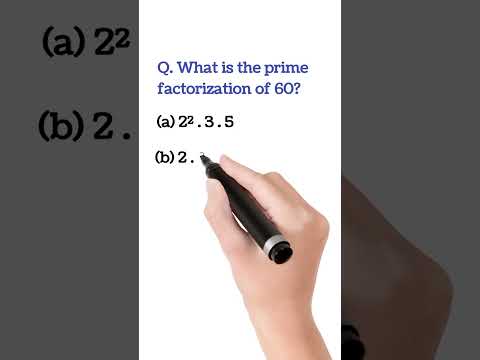 Prime Factorization of 60 | Math Olympiad Preparation