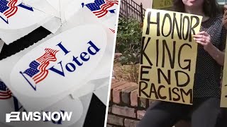 ‘A fight for fair representation’: Dem Rep. joins demonstrators in protest for voting rights