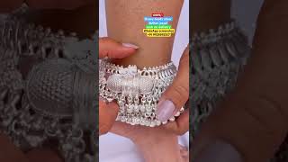 New designer heavy beads silver dulhan payal, with 67% discount on instant first order #shortsfeed