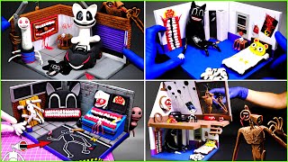 All TREVOR HENDERSON monsters rooms | Cartoon Cat, Siren Head, Bridge Worm