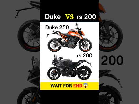 Duke 250 Vs rs 200 | Full Comparison ||#shorts #ktm #duke #pulsar