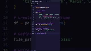 I Create Excel file in 5sec using Python || python excel || python pandas || python to excel #python