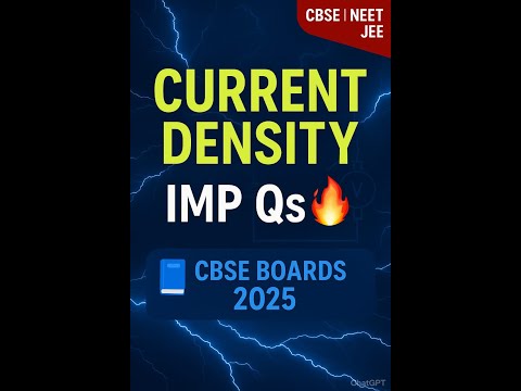 Current Density Graph Sabse important dose... 2026 CBSE NEET/JEE  #jee2025 #neet #education #shorts