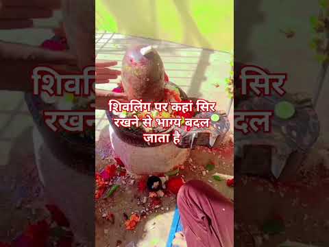 शिवलिंग पर कहां सिर रखने से भाग्य बदल जाता है#shortvideo #viralvideo #trendingshorts #motivation