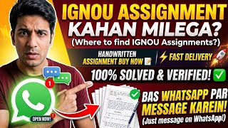IGNOU Handwritten Assignment Buy Now 📝 | Fast Delivery 🚚 | IGNOU Assignment 2026
