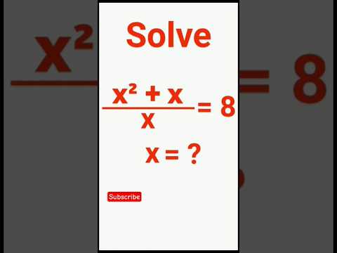A nice algebra question | solve for x | Math with Bipro | #maths #algebra #shorts #shortsfeed