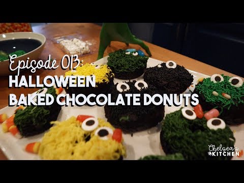 Chelsea's Kitchen - Episode 013 - Halloween Baked Chocolate Donuts