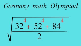 Germany | A very nice square root math simplification | Germany math Olympiad question