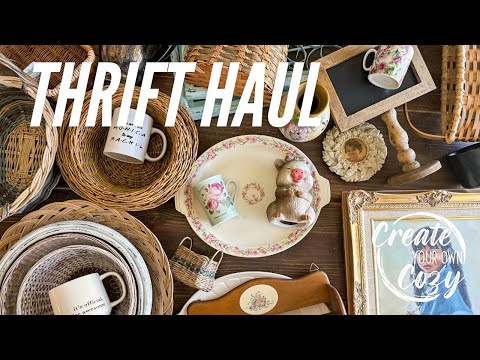 Thrift Store & Basement Haul | What would you buy?