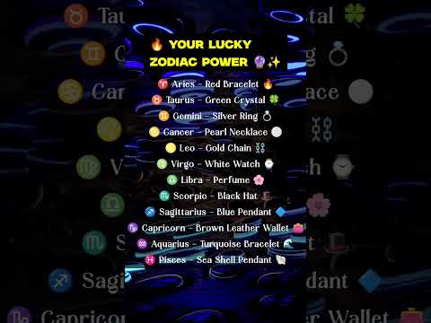 Your Lucky Zodiac Power Item! ✨♈♉♊ #Zodiac #LuckyCharm