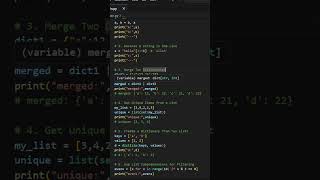 6 Python tricks in 60 seconds #shorts