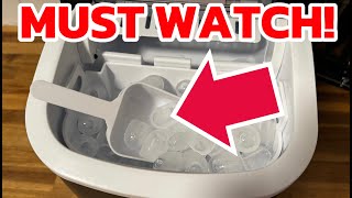 EUHOMY Countertop Ice Maker Machine with Handle,  26lbs in 24Hrs (My Honest Review)