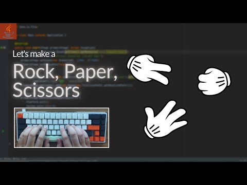 ASMR Programming: Coding Rock Paper Scissor in Java Tutorial