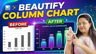 Create Stunning Column Chart for Dashboards | Excel Data Visualization (Step-by-Step)