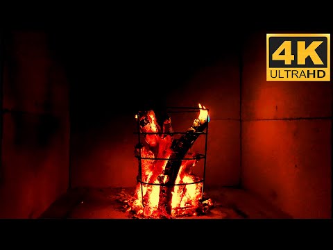 Relaxing Fire Sounds 4K Fireplace Burning With Fire Cracking 1 HOURS