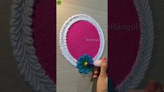 Beautiful Rangoli Designs with Colours #shorts #rangolidesigns #easyrangoli