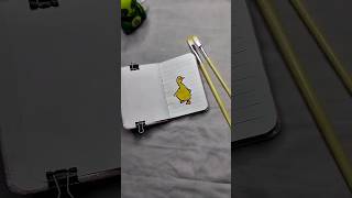 Yellow Duck on Notebook | Beginner Painting Tutorial 🦆 #arttutorial