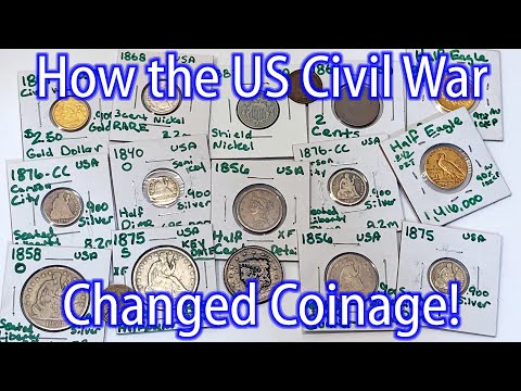 How the US Civil War Changed Coinage - Odd Coins Large Cent, Half Cent, 2 Cent, 3 Cent Silver, More!