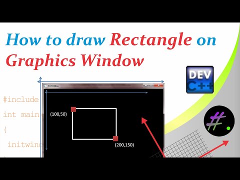 Part 4 | How to draw Rectangle and Square | Graphics in C++