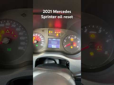 2021 Mercedes sprinter van oil reset #automobile #mechanic #oilchange #sprinter r