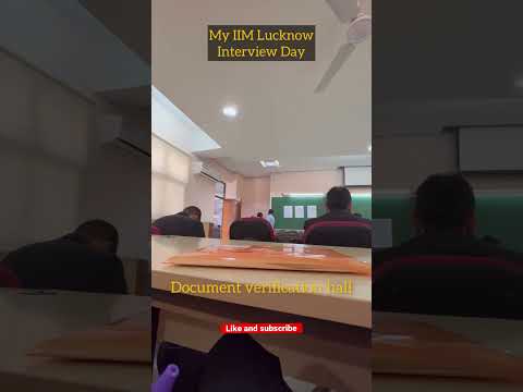 My IIM Lucknow Interview Experience! #new #youtubeshorts #cat #iim #mba #motivation #india #exam #up
