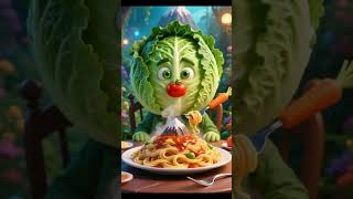 #🍝 The Man With a Pasta Face Eats Endless Spaghetti!fruit eat pasta#cabbegh fruit  pasta human face#