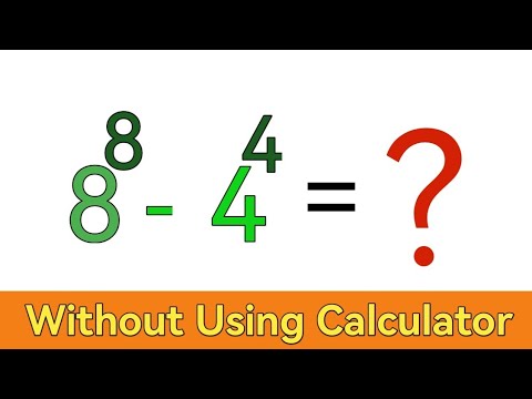 "Can You Solve 8 - 4? 🧠 Quick Math Challenge for Kids & Beginners! | No Calculator Needed!"