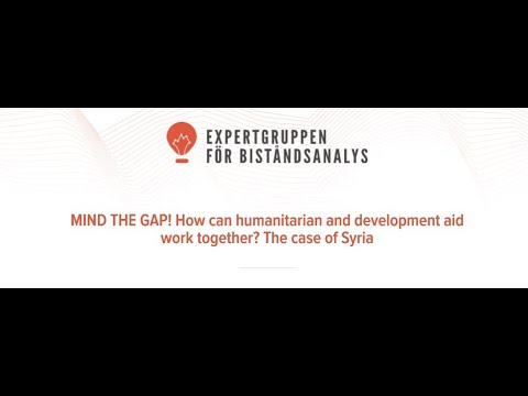 MIND THE GAP! How can humanitarian and development aid work together? The case of Syria