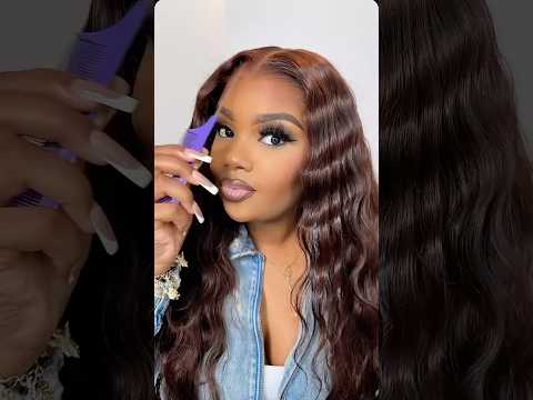 Crimps on Chocolate Brown Hair🤎 #hairtutorial