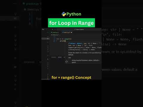For Loop in Range Python | Python For Loop Tutorial