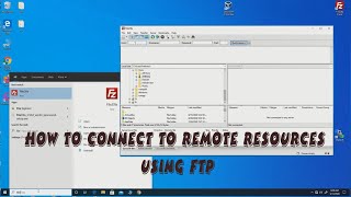 How to Connect to remote resources using ftp
