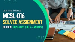 MCSL-016 Solved Assignment 2022-2023 (July - January) || IGNOU BCA 4  @learningscience  ​