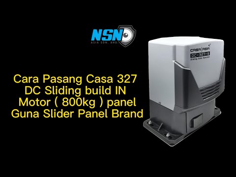 Cara pasang Casa 327 1500kg Dc sliding panel using board slider brand