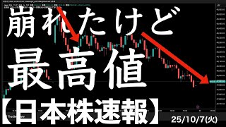 [Japanese Stock News] 25/10/7: It slowed down as expected, but the highest price was still reache...