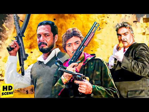 नाना पाटेकर & राजकुमार का धमाकेदार एक्शन क्लाइमेक्स सीन | 90s Bollywood Action Movie Scene | Tiranga