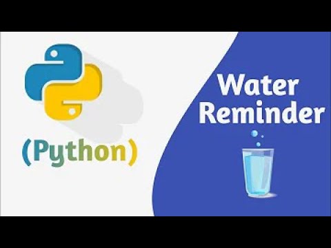 making a drink water notification system in python