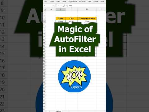 😱🔥Auto Filter in excel💥💥Magic of Auto filter in Excel #shorts #excel #advanceexcel #computer