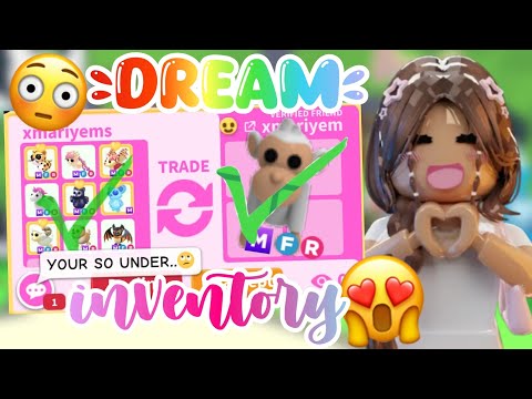 trading for my *DREAM INVENTORY* (adopt me!) 💗💫