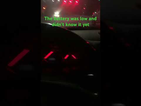 Car with low battery power